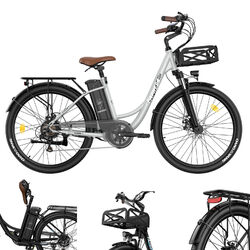 FAFREES 26 Zoll 20,3AH Damenfahrrad eBike Elektrofahrrad 250W e Fahrrad Shimano