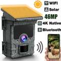 Solar Powered 4K 46MP Wildkamera WLAN Bluetooth Jagdkamera Bewegungsmelder