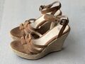 UGG Melissa Platform High Heel Sandal Wildleder Women's 38 Chestnut Brown