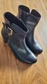 Gabor Stiefeletten, Gr. 39, Comfort, Leder, schwarz, mit Absatz, neu