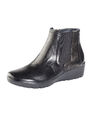 Atrai Stiefelette Damenstiefelette Schwarz Leder Comfort Shoes 41 7,5