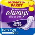 Always Discreet Long Plus 6 Einlagen Blasenschwäche Inkontinenz 4 x 16 Stück