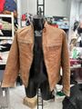 Jacke aus Leder Man Tg54 Brown LLV745