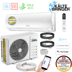 Kältebringer Split Klimaanlage Klimagerät Inverter 12000BTU Klima R32 3,4kW WLAN5M Leitungen ✅VORGEFÜLLT✅SELBSTREINIGUNG💧Wifi (APP)📲