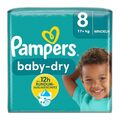 Pampers Baby-Dry Windeln Größe 8 (17+ kg) 72 Stück Extra Large Einwegwindeln