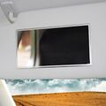 Car Makeup Cosmetic Sun Visor Mirror Sun-shading Stainless Steel Auto Decoration