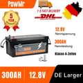 PowMr 12,8V 300Ah LiFePO4 Lithium Battery 300A BMS Wohnmobile Off-grid Solar