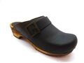 Sanita Wood Urban Open Sandalen Clogs Pantoffeln Kalbsleder braun NEU 37