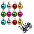 Neuheit Weihnachten Bart Baubles 12er-Pack verschiedene Farben