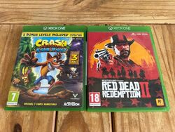 xBox One Red Dead Redemption 2 & Crash Bandicoot N-Sane Trilogie