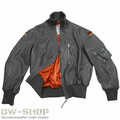 ORIGINAL BUNDESWEHR FLIEGERJACKE BW PILOTENJACKE LEDERJACKE JACKE LUFTWAFFE GRAU