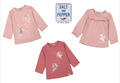 SALT AND PEPPER Baby Girls 3 x T-Shirt´s  Größe 56 ab 0 - 2 Monat Newborn rosa