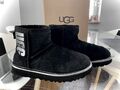 Lammfell Boots Ugg GR.37 Stiefeletten Echt LEDER/Lammfell schwarz