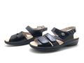 Goldkrone Damen Sandalen Gr. 42 Sandalette Riemchensandale Komfortschuhe Schwarz