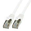 5m CAT.6 Patchkabel Netzwerkkabel SFTP weiß LAN Ethernet DSL RJ45 Kabel 