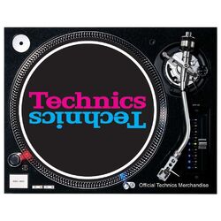 Slipmat Technics Duplex 5 Logo Pink und Blau 1 Stück 60660-1