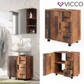 Waschbeckenunterschrank Waschtisch Unterschrank Badezimmer Ilias oldstyle Vicco