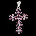 Nicht Erhitzt Marquise Pink Rhodolit Granat 5x3mm 925 Sterlingsilber Anh?nger