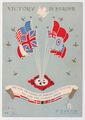 WW2 VE Day 1945 Victory in Europe 2nd Tactical Air Force Message Card