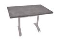 Bistrotisch Set Dark Slate 120x80cm Tischgestell Alu silber matt Garten Tisch