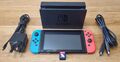 Nintendo Switch 32GB neonblau/neonrot Konsole + Spiel & 64GB Micro SD Karte 