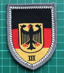 Verbandsabzeichen, Ärmelpatch, Aufnäher, BW, „Wehrbereichskommando 3“, gebraucht