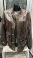 Enrico Mandelli Jacke aus Leder Gebraucht Man Gr. 46 Brown LLD505