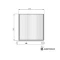 BLUE PRINT Innenraumfilter Pollenfilter Filter Innenraumluft ADBP250025