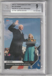 Joe Biden 2020-21 Topps Now Election BGS 9