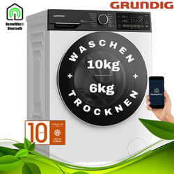 Grundig Waschtrockner 10 plus 6kg Waschmaschine Trockner Wäschetrockner Inverter✅ Eco Inverter Motor ✅ Bluetooth  ✅ WaterProtect+ ✅ NEU