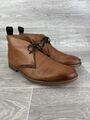 Clarks Chukka Boots Braun Leder Desert Boot Herren UK Größe 10 G Schnürung