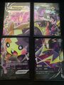 Pokemon! Morpeko V-Union, SWSH287-290 Promo, Zenit der Könige, 4xKarten, NM!