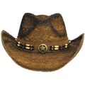 STROHHUT Westernhut Cowboyhut Dschungel Australien Herren Damen Square-Dance Hut