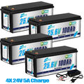 1/2/3/4PCS 24V 100Ah LiFePO4 Akku 48V 200AH Lithium Batterie 10KWH Solarspeicher