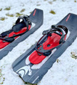 Salomon Schneeschuhe schwarz-rot, gebraucht – Top Zustand