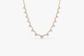 Diamanten Halskette Collier mit 9 oder 15 Brillanten 0,50 -0,85ct 14K 585er Gold