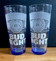 2 X NEUE BLAUE KNOSPENLICHT BUDWEISER BINTBRILLE MIT LOGO PUB BAR MANSAVE