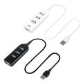 USB 2.0 Hub 4 Port Multiple Expander 2.0 with Charging Port, Plug and for Play