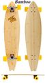 Longboard Komplett Streetsurfing Bamboo Skateboard