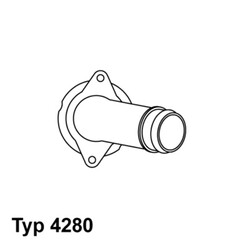 BorgWarner (Wahler) Thermostat Kühlmittel 4280.80D mit Gehäuse für MERCEDES W140