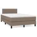 Boxspringbett Matratze Bett Bettgestell Polsterbett Lattenrost Stoff vidaXL