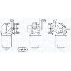 Magneti Marelli 064050002010 Wischermotor für FORD FIESTA FUSION JH JD JU