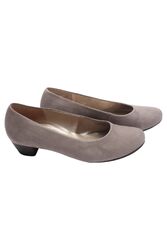 Gabor Pumps Damen Gr. 38.5 Grau Leder Elegant Schuhe