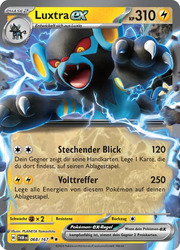 Pokemon Maskerade im Zwielicht Luxtra ex 068/167 Near Mint deutsch