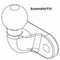 Anhängebock Anhängevorrichtung F30 WESTFALIA 316347600001 für NV400 MASTER OPEL