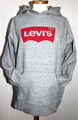 Levis Herren Hoodie Levis Logo Print Kapuzenpullover mit Taschen Gr:M