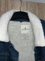 TOM TAILOR Jeansjacke Gebraucht Fell gefüttert Sherpa dark blue Denim Jacke