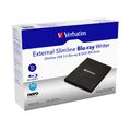 Verbatim Blu-ray BDXL Brenner extern USB 3.0 6x/8x/24x Portable Slimline schwarz