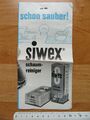 Alter Prospekt siwex Schaumreiniger Simon&Werner 1950/60er Jah. mit Probepackung