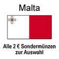 Malta - alle 2 Euro Sondermünzen Gedenkmünzen - alle Jahre - bankfrisch unc.